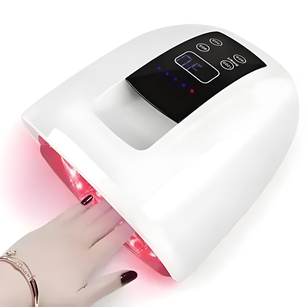 Portable Cordless UV LED Nail Lamp – 15600mAh - white