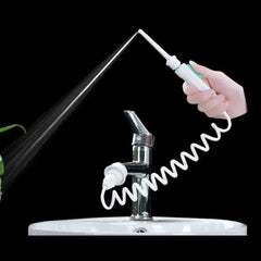 Portable Faucet Oral Irrigator – Adjustable Pressure Flosser