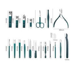 Portable Manicure Pedicure Set with Nail Clippers 6-18Pcs