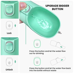 Portable Pet Water Bottle — Travel Dispenser