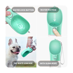 Portable Pet Water Bottle — Travel Dispenser