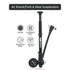 Portable 300PSI High-Pressure Bike Shock Pump