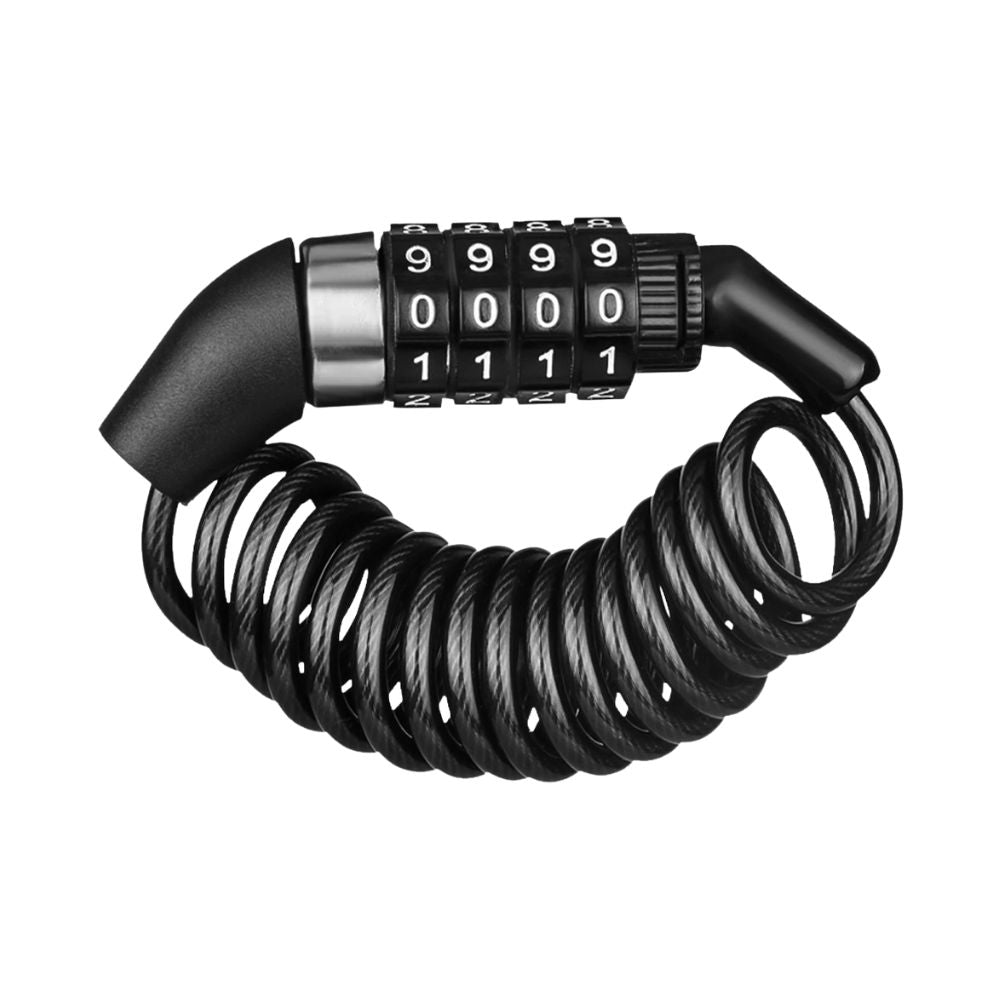 Portable Bike Cable Lock | 4-Digit Helmet