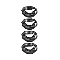 Portable Bike Cable Lock | 4-Digit Helmet