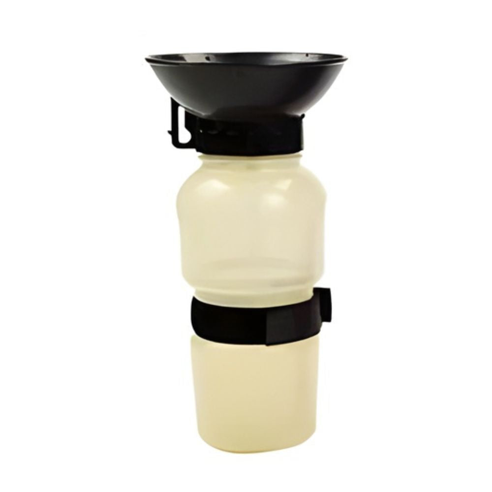 Portable Dog Water Bottle — 500ml Leakproof Travel Bowl