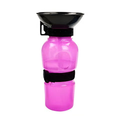 Portable Dog Water Bottle — 500ml Leakproof Travel Bowl