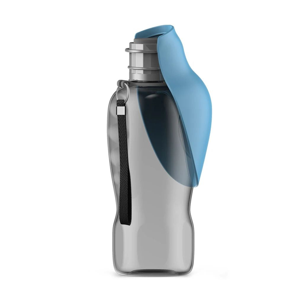 Portable Pet Water Bottle — 800ml One-Hand Drink Bowl