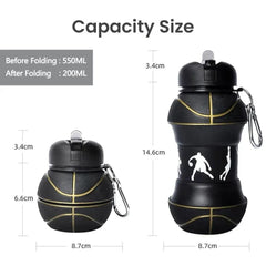 Portable Silicone Folding Water Bottle – Leakproof