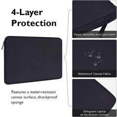 Portable Sleeve: Soft Cover for 11-15.6" Laptops