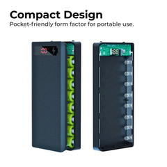 DIY 8×18650 Power Bank Case with LCD Display