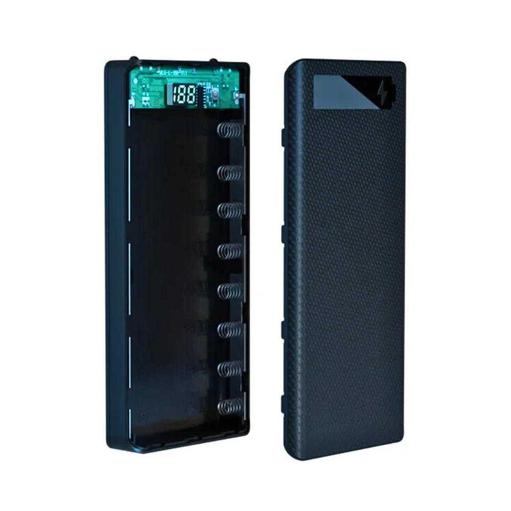 DIY 8×18650 Power Bank Case with LCD Display