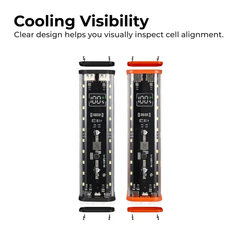 Transparent Shell 8×18650 Power Bank Case — Clear Housing