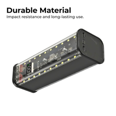 Transparent Shell 8×18650 Power Bank Case — Clear Housing