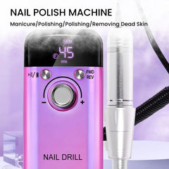 Powerful 45000RPM Rechargeable Nail Drill for Gel Nails