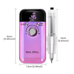 Powerful 45000RPM Rechargeable Nail Drill for Gel Nails