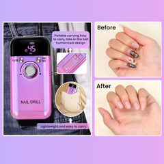 Powerful 45000RPM Rechargeable Nail Drill for Gel Nails