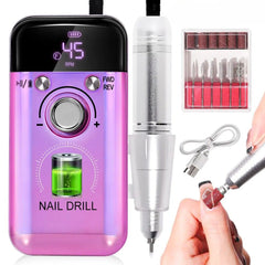 Powerful 45000RPM Rechargeable Nail Drill for Gel Nails