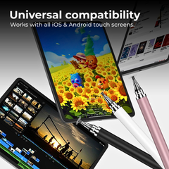 2-in-1 Precision Stylus Pen for Touchscreens