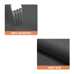 Premium Non-Slip Pet Feeding Mat — Leakproof Paw Print