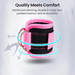 Premium Adjustable Ankle Straps for Cable Machine