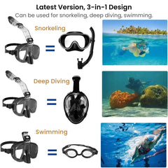 Premium Anti-Fog Dry Top Snorkel Mask