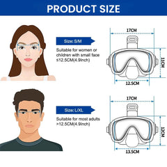 Premium Anti-Fog Dry Top Snorkel Mask