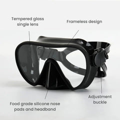 Premium Frameless Silicone Snorkel Mask Set