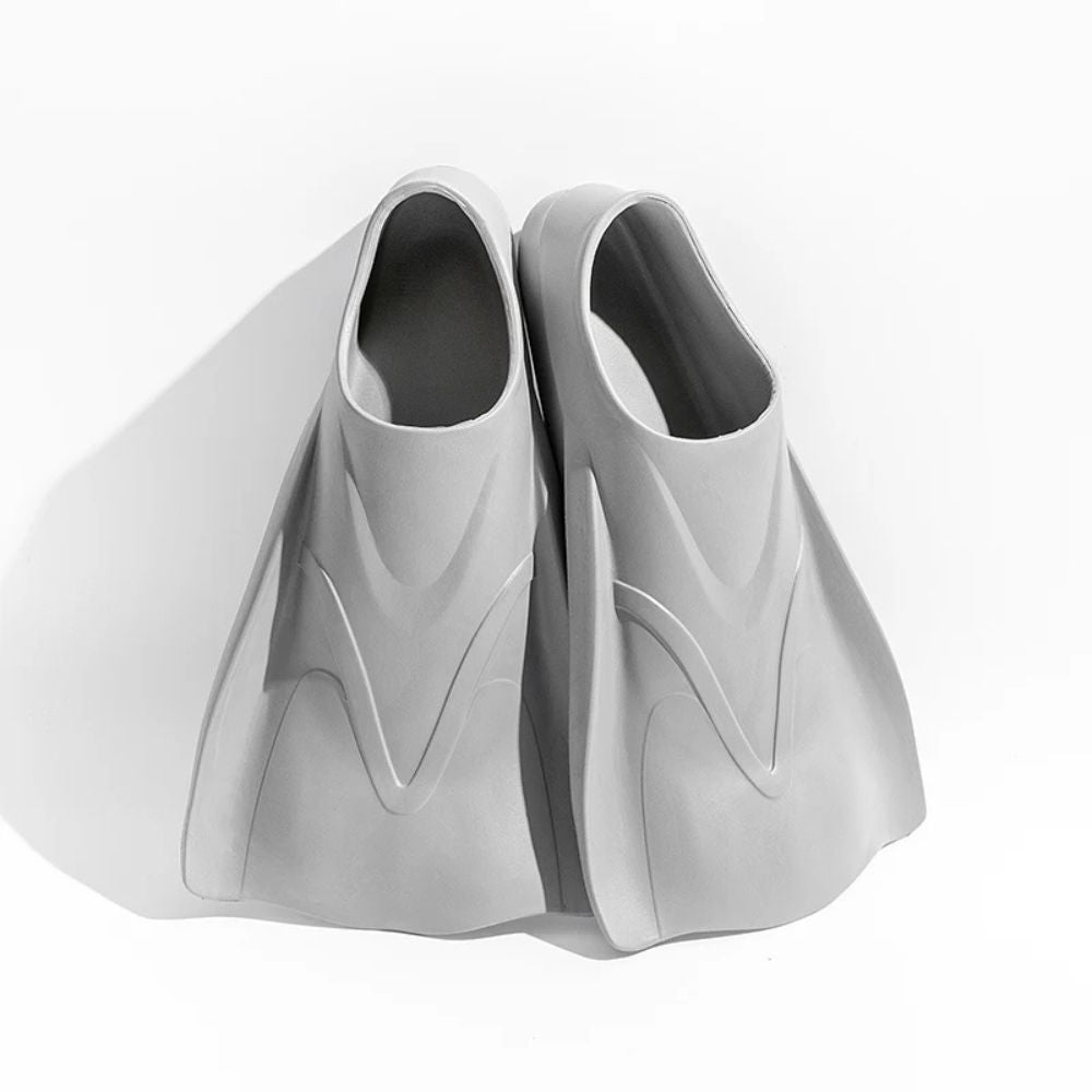 Premium_Silicone_Swim_Training_Fins_for_Adults___Kids_-_Gray