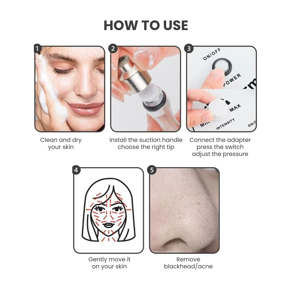 Pro Hydra Microdermabrasion Facial Vacuum Machine - how to use 