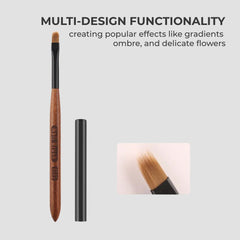 Pro Nail Art Brush: Gradient, Ombre & Flower Designs