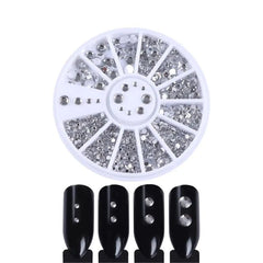 Pro Nail Art Gems Glitter Rhinestones Beads Decoration Kit