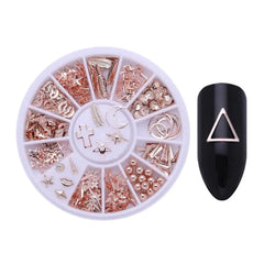 Pro Nail Art Gems Glitter Rhinestones Beads Decoration Kit
