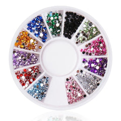 Pro Nail Art Gems Glitter Rhinestones Beads Decoration Kit