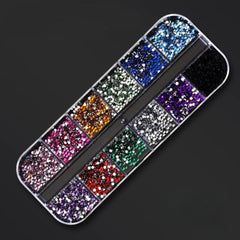 Pro Nail Art Gems Glitter Rhinestones Beads Decoration Kit