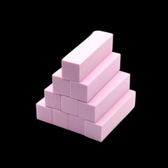 Pro Nail Buffers & Files Set - 10 White Sponge Blocks