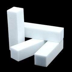 Pro Nail Buffers & Files Set - 10 White Sponge Blocks