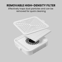 Professional 120W Nail Dust Remover with Adjustable Speed