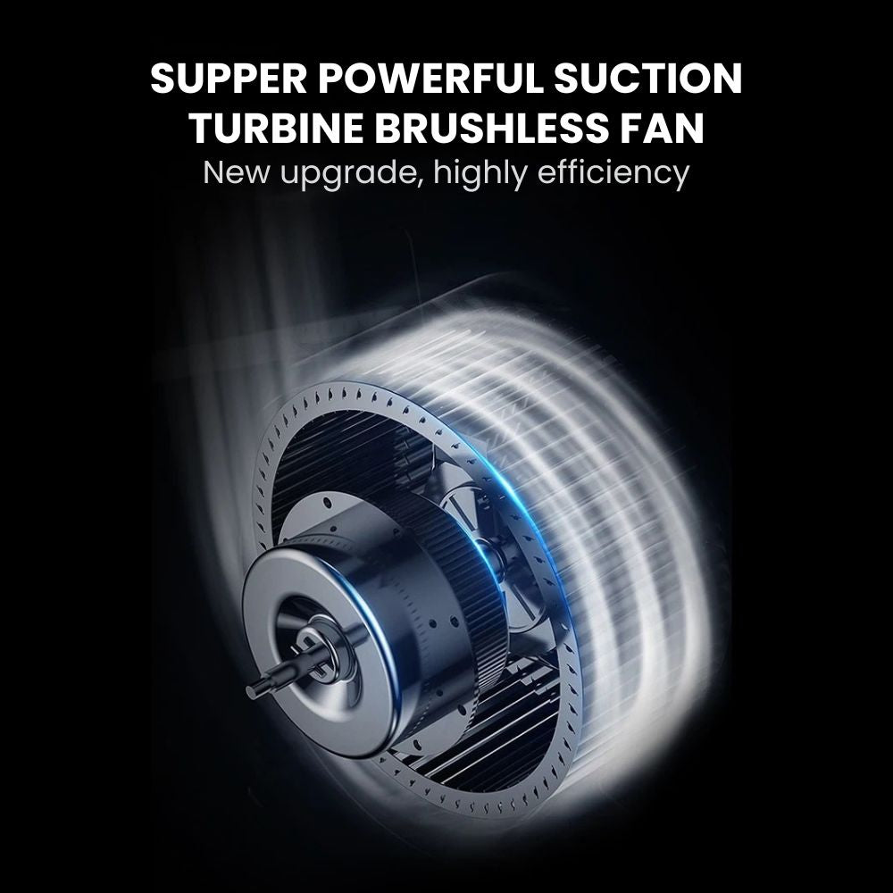 Professional 120W Nail Dust Remover with Adjustable Speed - brushless fan