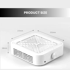 Professional 120W Nail Dust Remover with Adjustable Speed - size