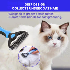 Professional Pet Deshedding Brush Dog Hair Remover