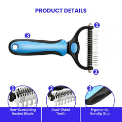 Professional Pet Deshedding Brush Dog Hair Remover