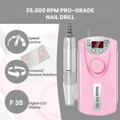 Professional Rechargeable Electric Nail Drill Machine - pro grade