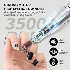 Professional Rechargeable Electric Nail Drill Machine - string motor