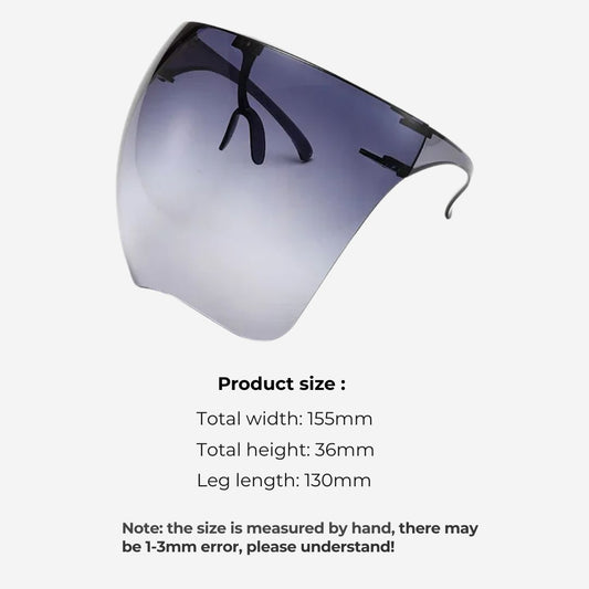 Protective Full Face Shield Sunglasses for Cycling & Sports