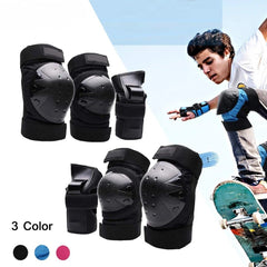 Protective Gear Set 6 Pcs – Knee, Elbow & Wrist Pads for All Ages
