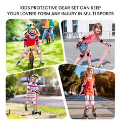 Protective Gear Set 6 Pcs – Knee, Elbow & Wrist Pads for All Ages