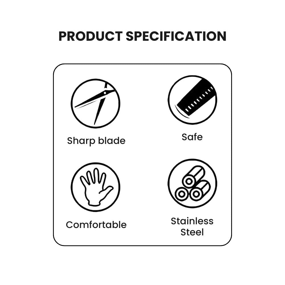 Purple Curved Pet Grooming Scissors — 7 in - specification