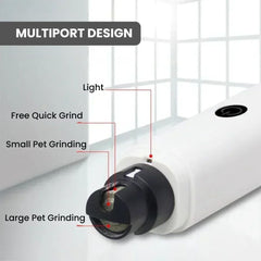 Quiet USB-C Pet Nail Grinder — Rechargeable, with Heads