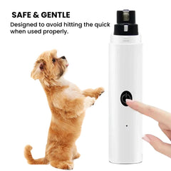 Quiet USB-C Pet Nail Grinder — Rechargeable, with Heads