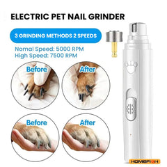 Quiet USB Pet Nail Grinder — Rechargeable Trimmer